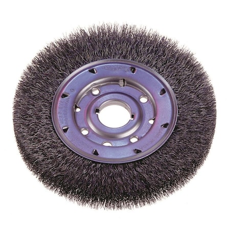 Osborn - ATB Nylon Abrasive Wheel, Brush Dia.=8in., Grit=80, Arbor=2in., Face Width=7/8in. 22296